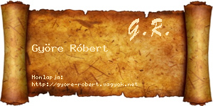 Györe Róbert névjegykártya