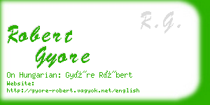 robert gyore business card
