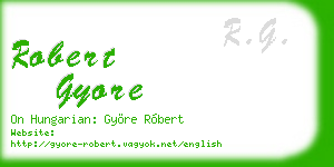 robert gyore business card